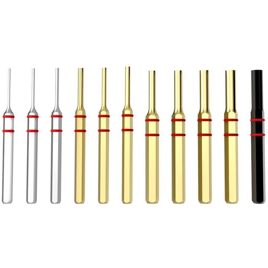 Accu-Punch™ Hammer with Brass & Steel Pin Punches