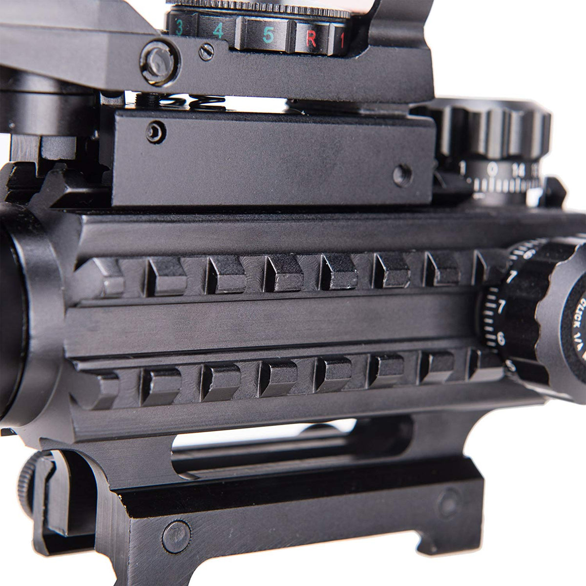 Pinty Nova 3-in-1 4-12x50 SFP Rifle Scope Combo, Green Laser