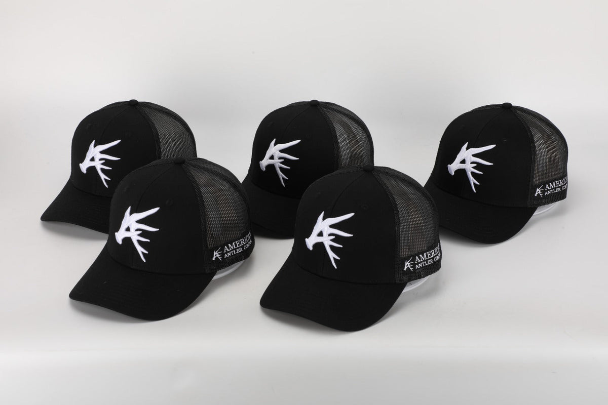 Black Antler Symbol Snapback Hat