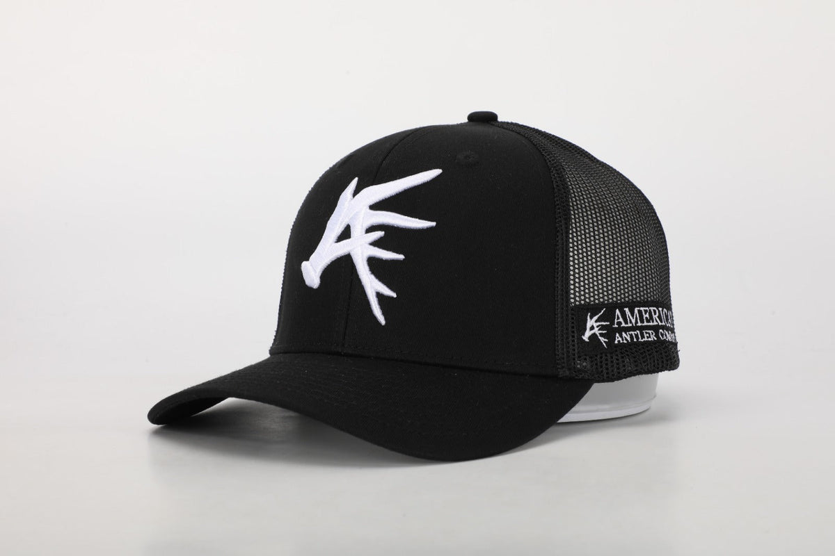 Black Antler Symbol Snapback Hat