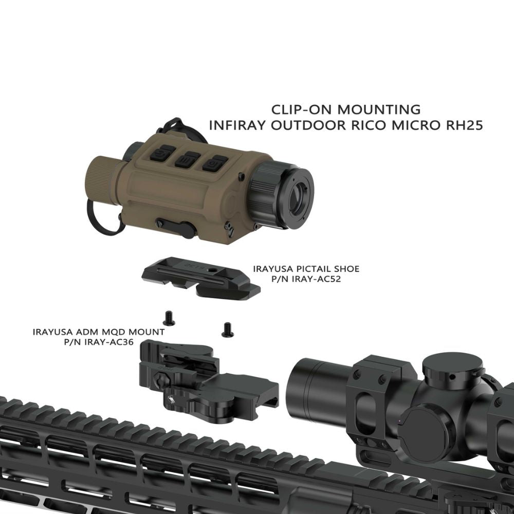 iRay MQD Mount - AC36 QD Mount for RH25 Thermals