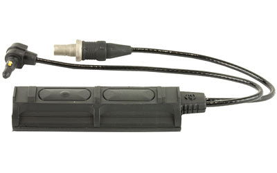Surefire Remote Dual Switch for Weaponlights - ATPIAL Laser Device - 7" Cable - Fits Millennium Universal - Classic Universal - Scout Light - and X-Series with XT Socket - Momentary-On Pressure Pad and Constant-On Press Switch - 2 Plugs - Black