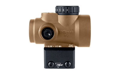 Trijicon MRO SD - Green Dot - 25mm Objective - 2 MOA Dot - Anodized Finish - Coyote Brown - Full Co-Witness Mount