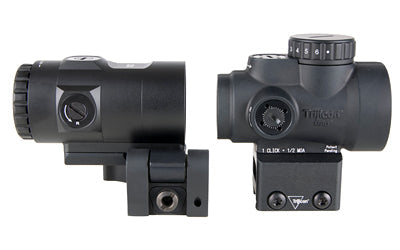 Trijicon MRO SD Combo - Red Dot with 3X Magnifier - 25mm Objective - 2 MOA Dot - Matte Finish - Black - Full Co-Witness Mount
