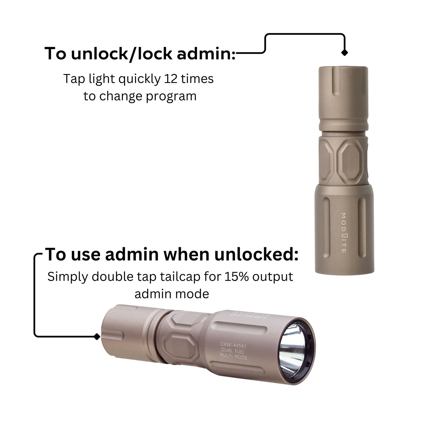 Modlite Multi-Mode Handheld PLHv2-18350 Light Package