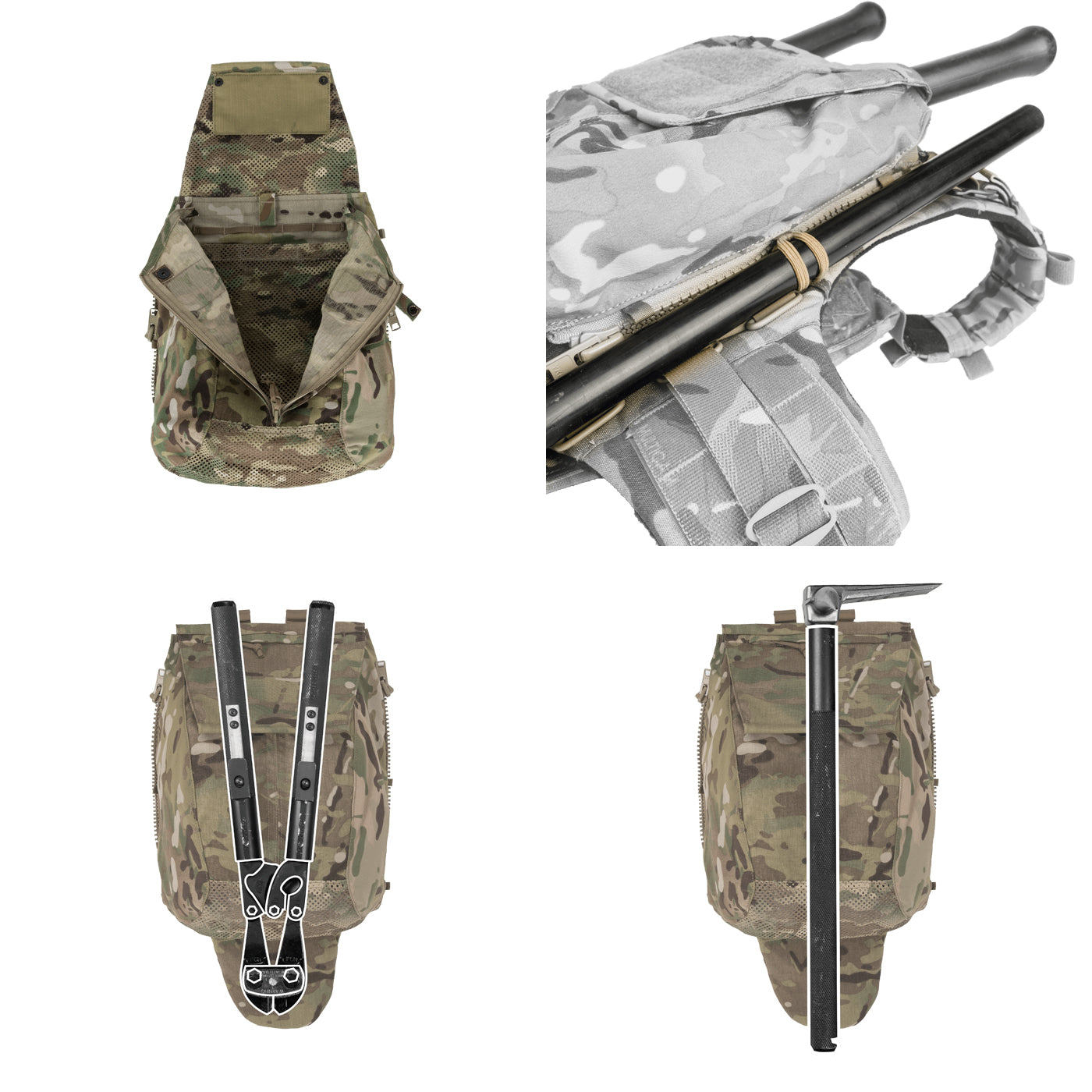 Crye Precision Pack Zip-On Panel Maritime - One Size - Made in USA (Like-New)