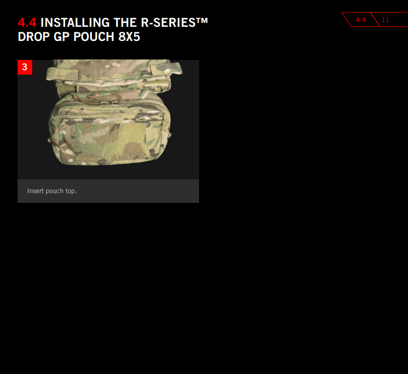Crye Precision R-Series Drop GP Pouch 8x5 - Multipurpose (Like-New)