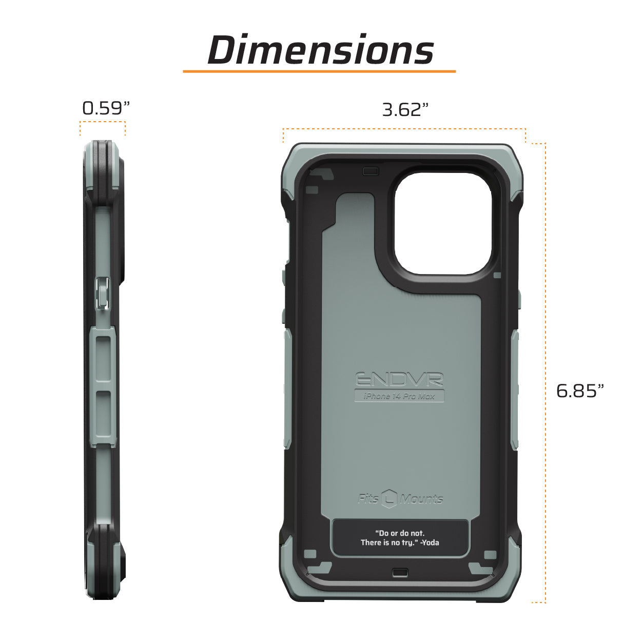 Juggernaut Case iPhone 14 Pro Max ENDVR Phone Case - Made in USA
