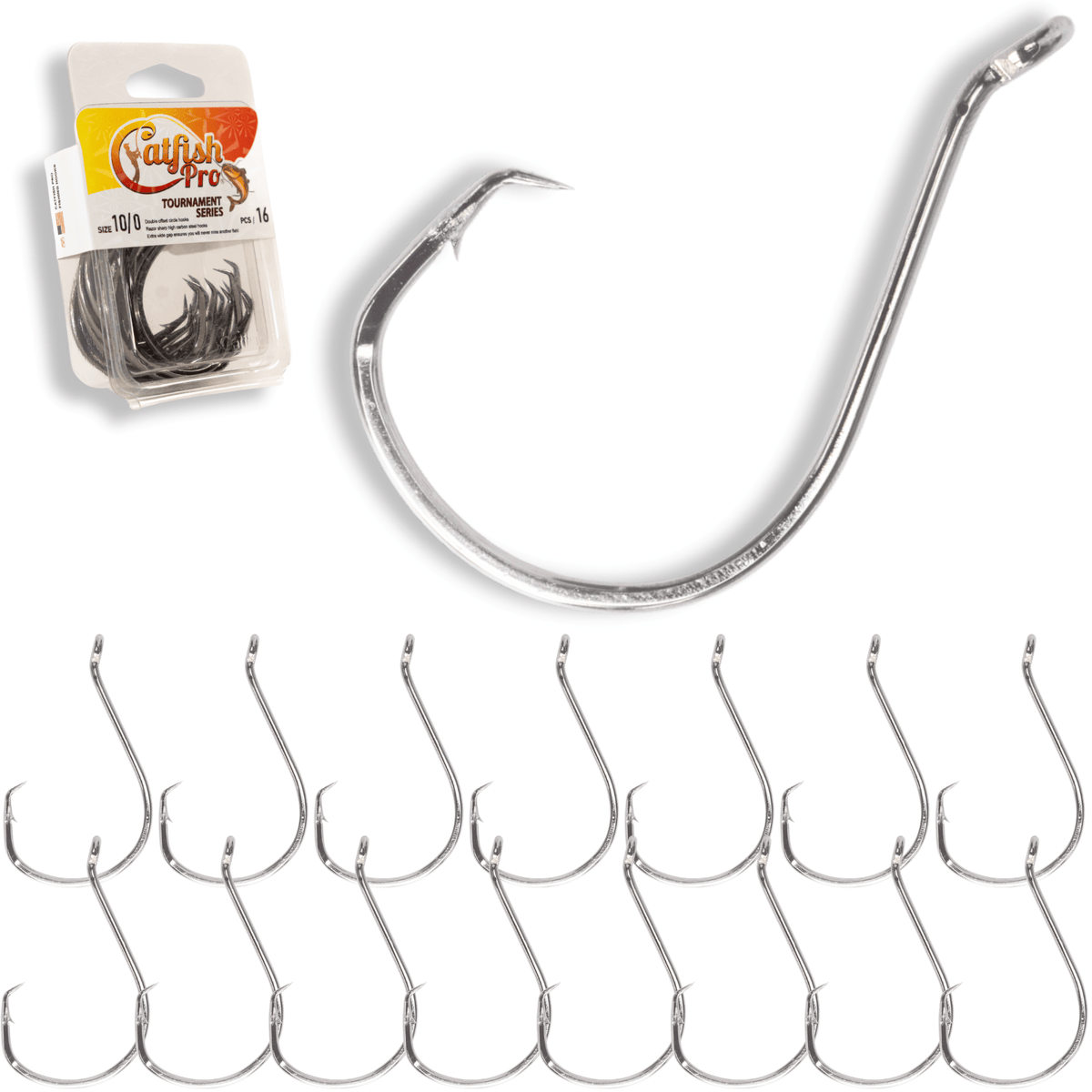Double Offset Circle Hooks 10/0 - Value Pack