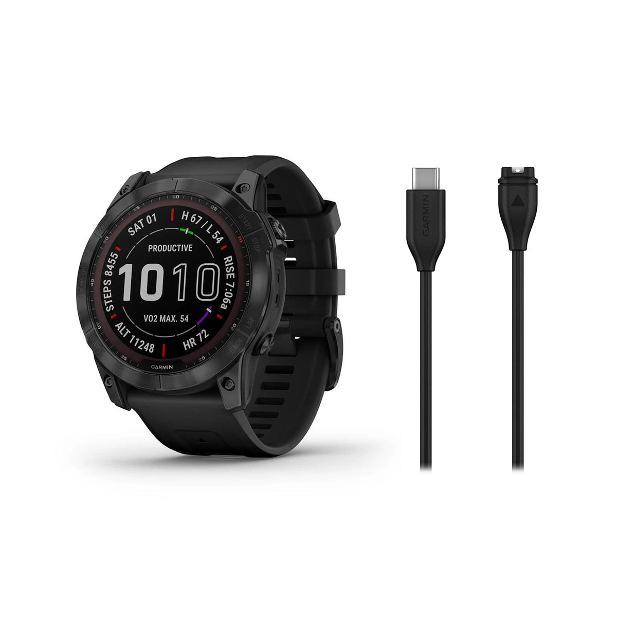Garmin Fenix 7X Sapphire Solar - GPS Smartwatch w/ Flashlight