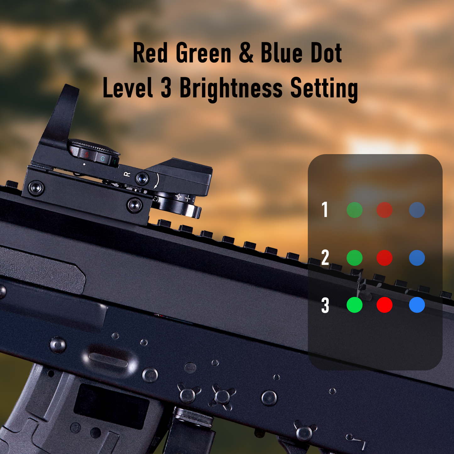 Pinty Nova 4-in-1 Tactical Reticle Dot Sight