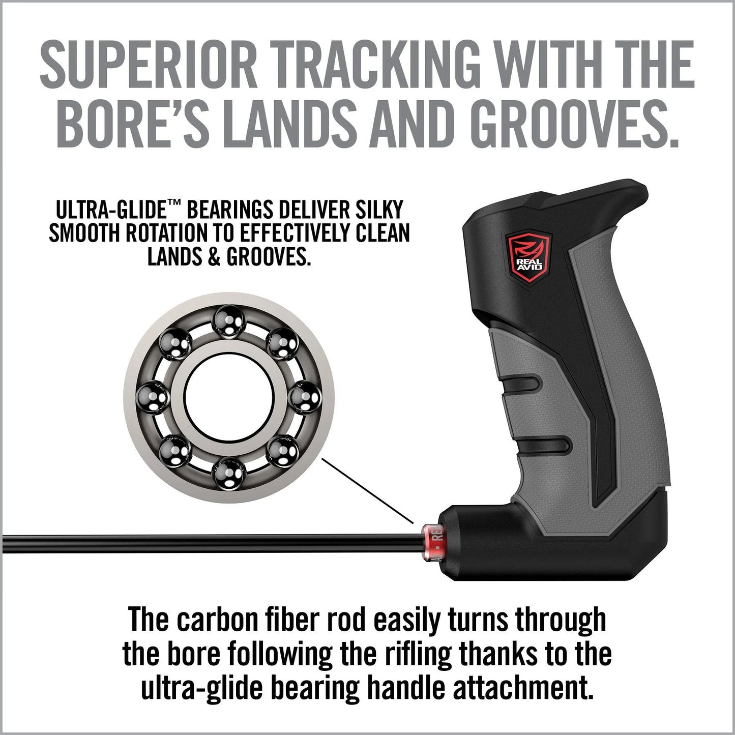 Bore-Max Smart Rod Handgun – 9″ Carbon Fiber