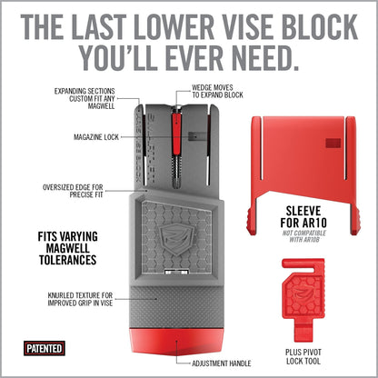Smart-Fit AR15 Vise Block With Sleeve For AR10*