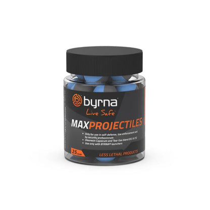 Byrna Max Projectiles - Non Lethal Ammo - Pepper + Tear Gas