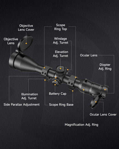 Pinty Vexa HD 7-35x56 FFP Rifle Scope