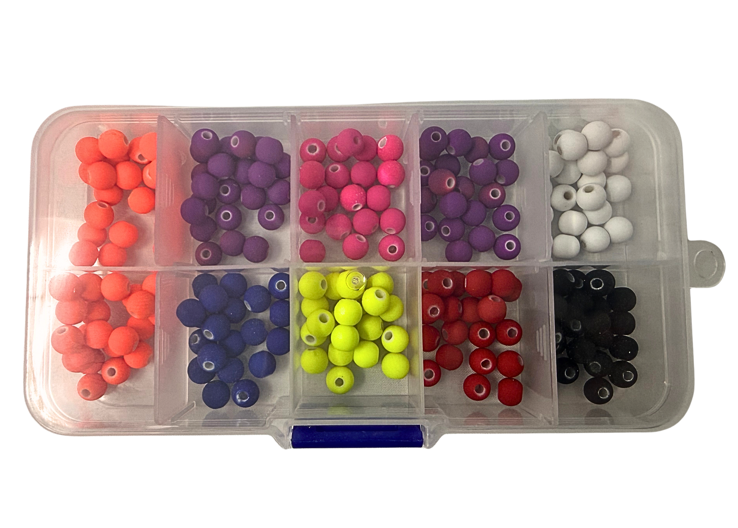 'NEW' 6mm SOLID COLORED BEAD TACKLE BOX!!!