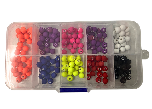 'NEW' 6mm SOLID COLORED BEAD TACKLE BOX!!!