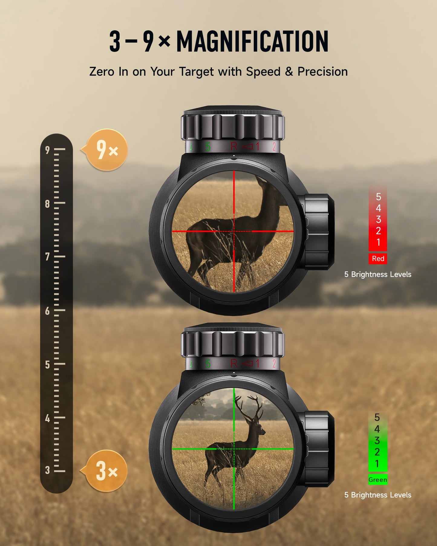 Pinty Nova 3-9x40 SFP Rifle Scope GEN II