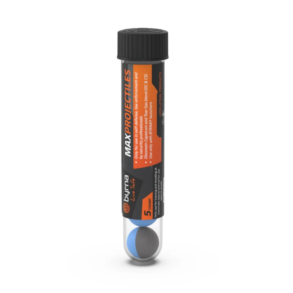 Byrna Max Projectiles - Non Lethal Ammo - Pepper + Tear Gas