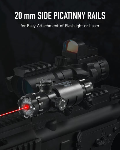 Pinty Vexa 2-in-1 4x32 Prism Scope Combo