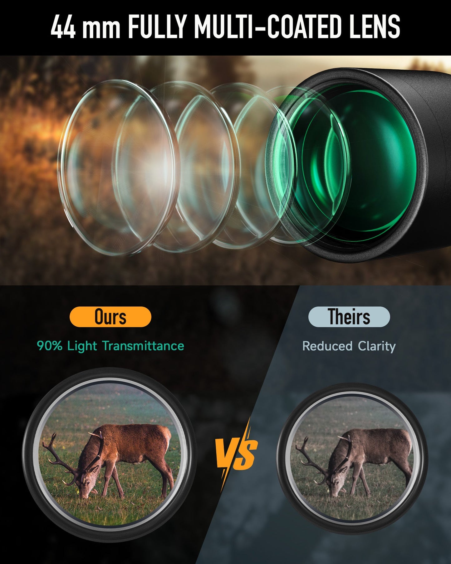 Pinty Nova 3-12x44 SFP Rifle Scope