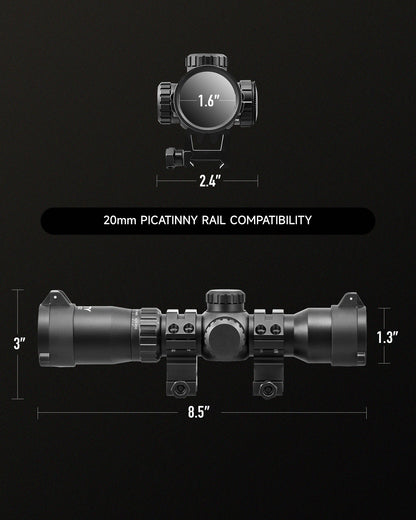 Pinty Nova 1.5-4.5x32 SFP Rifle Scope