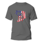 American Flag Fish Come Man T-Shirt