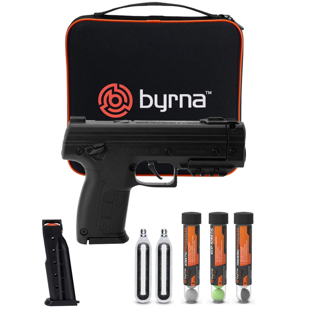 Byrna LE - Super-Charged Less Lethal Pistol - Complete Kit
