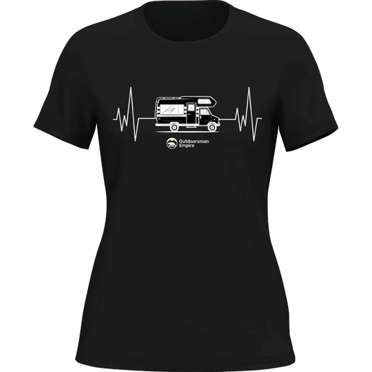 Camping Cardiogram T-Shirt for Women