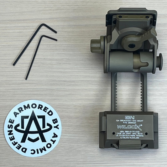 Wilcox G24 - Dovetail Mount for NVGs w/ Breakaway Safety for Neck Injury Prevention