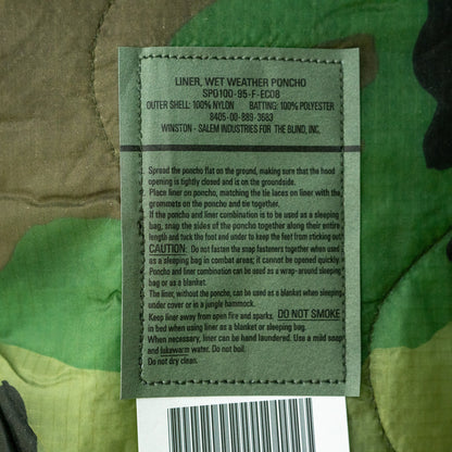 USGI M81 Woodland Poncho Liner/Woobie