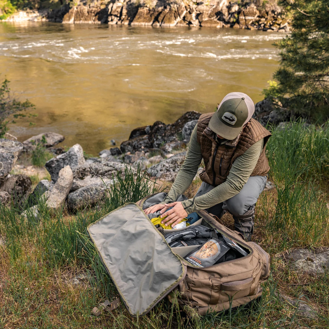 Eberlestock Atlas - Tactical Duffel Bag w/ Rain Fly & Locking Zippers