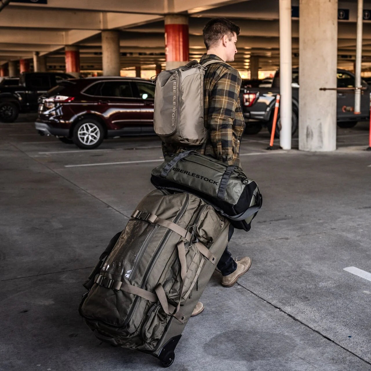 Eberlestock Atlas - Tactical Duffel Bag w/ Rain Fly & Locking Zippers