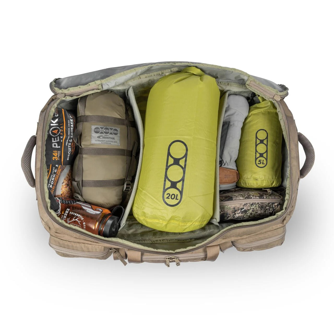 Eberlestock Atlas - Tactical Duffel Bag w/ Rain Fly & Locking Zippers