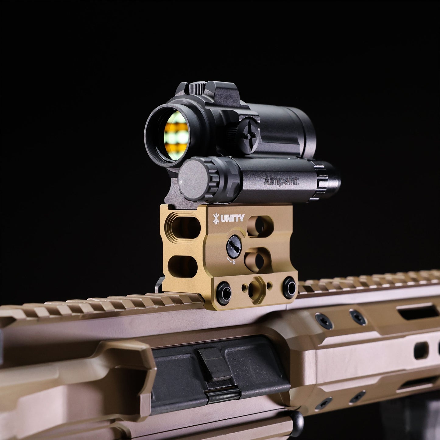 UNITY Tactical FAST Micro-SB - 2.26" Height Mount w/ Integrated BUIS & Standard Clamp