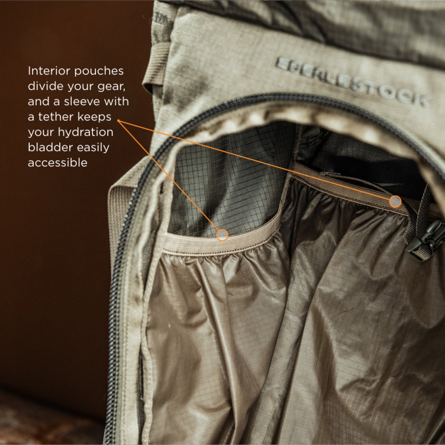 Eberlestock Brooks 3500 - Lightweight w/ Hydration Bladder Sleeve & Zippered Front Pockets