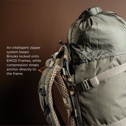 Eberlestock Brooks 3500 - Lightweight w/ Hydration Bladder Sleeve & Zippered Front Pockets