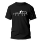 Fishing Heart Beat Man T-Shirt