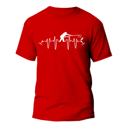 Fishing Heart Beat Man T-Shirt