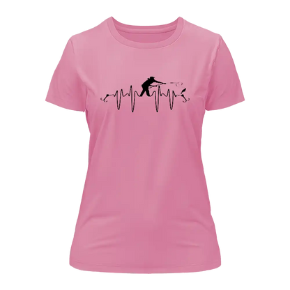 Fishing Heart Beat T-Shirt for Women