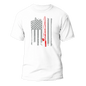 Fishing Rod American Flag Unisex T-Shirt