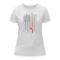 Fishing Rod American Flag T-Shirt for Women