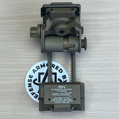 Wilcox G24 - Dovetail Mount for NVGs w/ Breakaway Safety for Neck Injury Prevention