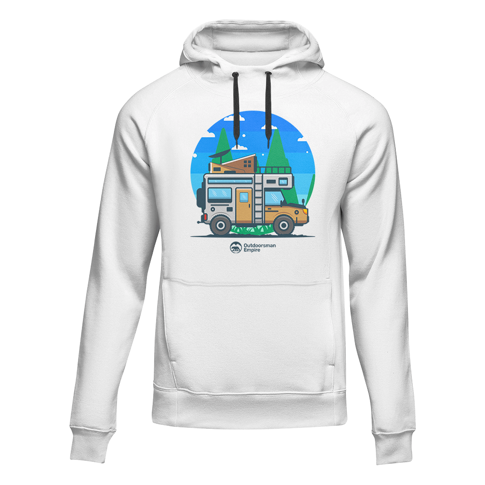 Funny Camping Adult Fleece Hoodie