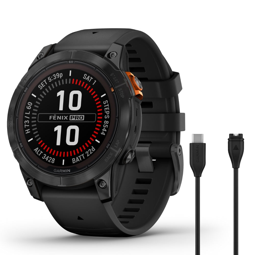 Garmin Fenix 7 Pro Solar - Solar Powered Smartwatch w/ ECG