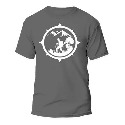 Hiking Mountain Compass Man T-Shirt