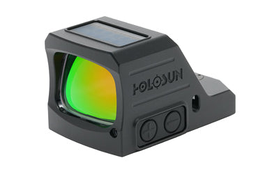 Holosun Technologies 407COMP X3 -  Green Dot -  Open Pistol Sight -  2 MOA Dot -  1X Magnification -  RMR Footprint -  Anodized Finish -  Black