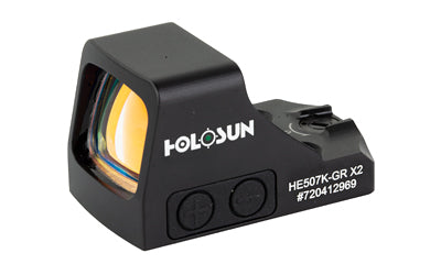 Holosun Technologies 507K-X2 -  Green Dot -  32 MOA Ring & 2 MOA Dot -  Black Color HE507K-GR X2