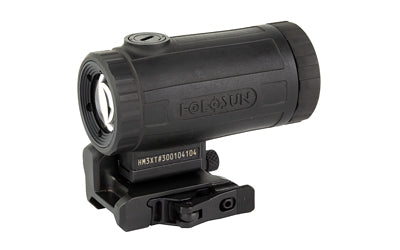 Holosun Technologies HM3X -  3X Magnifier -  Titanium -  Black Finish -  Quick Release Side Flip Mount -  Absolute or Lower 1/3 Co-witness