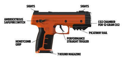 Byrna LE - Super-Charged Less Lethal Pistol - Complete Kit